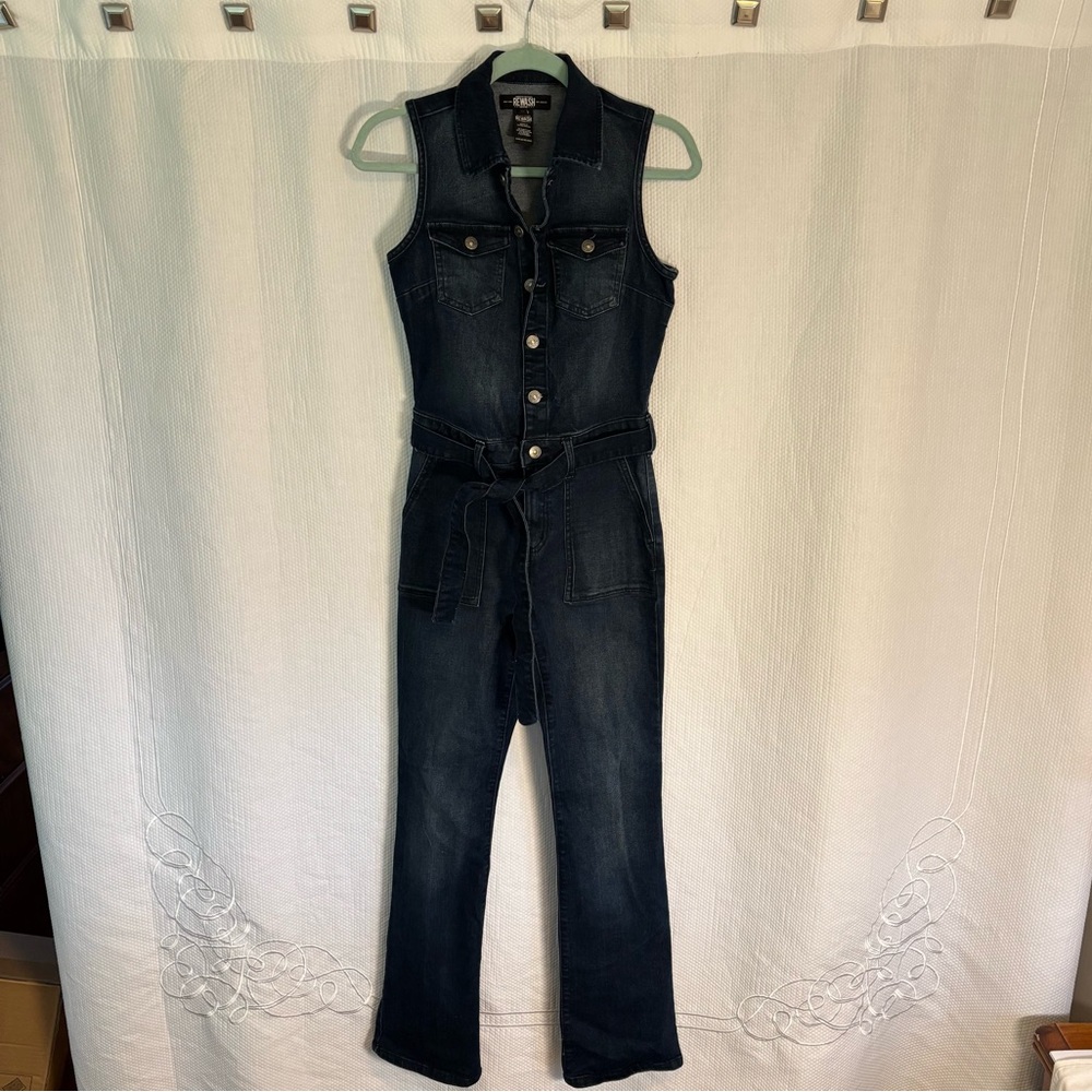 Rewash Women's Midnight Blue Denim Jumpsuit